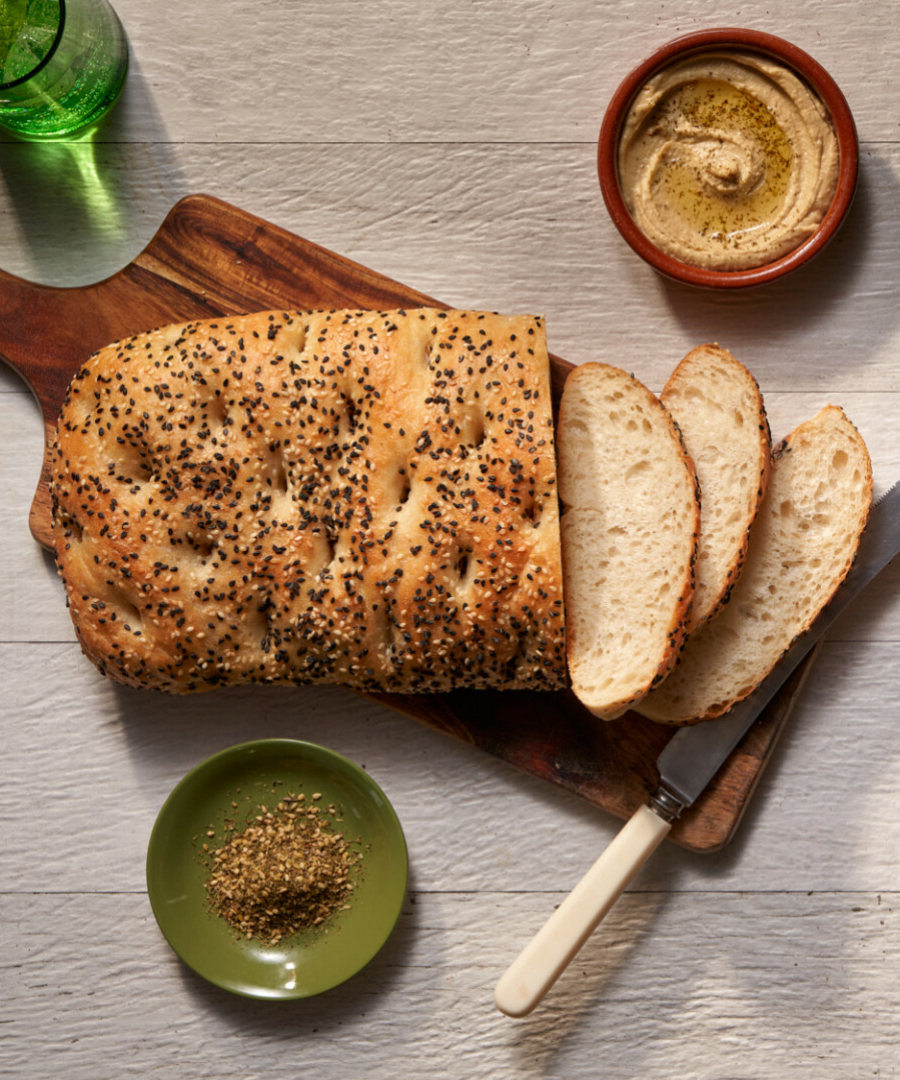 TurkishBreadwithHummusTomato 