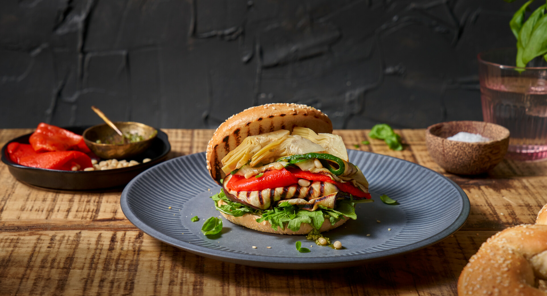 VeganMediterraneanAntipastoBagels Banner